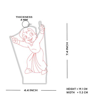 Chhota Bheem Cartoon Character Design Night Lamp